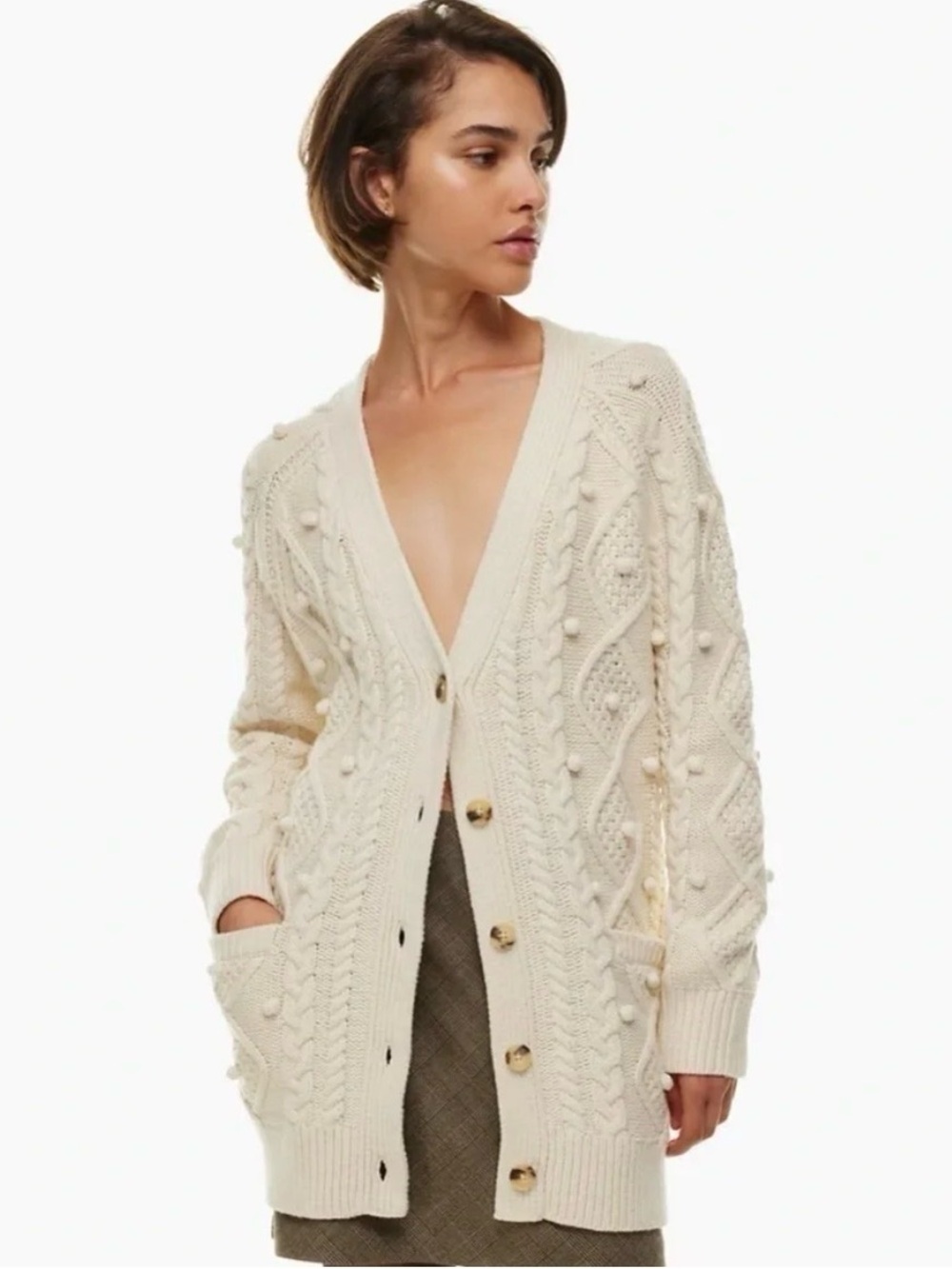 Wilfred Alps Cable Knit Cardigan
